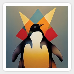 Colourful Abstract Penguin Sticker